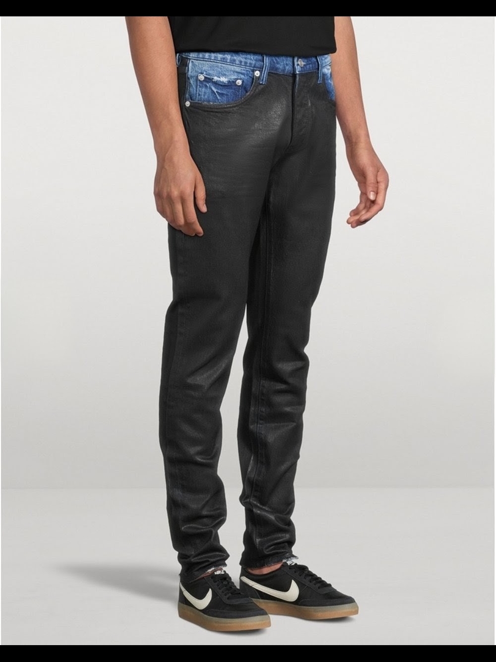 PURPLE BRAND P001 Coated Skinny Jeans